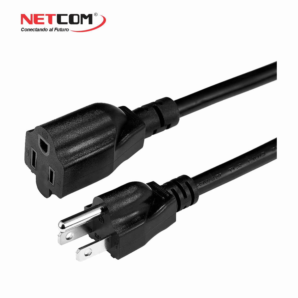 Cable Poder Nema 5-15P a Nema 5-15R de 1.80 Metros – NETCOM